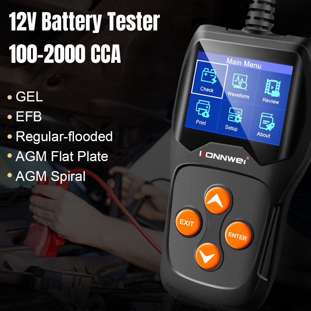 KONNWEI KW600 전문가용 자동차 배터리 테스터 - Battery Monitor Coulometer 리뷰 및 가격