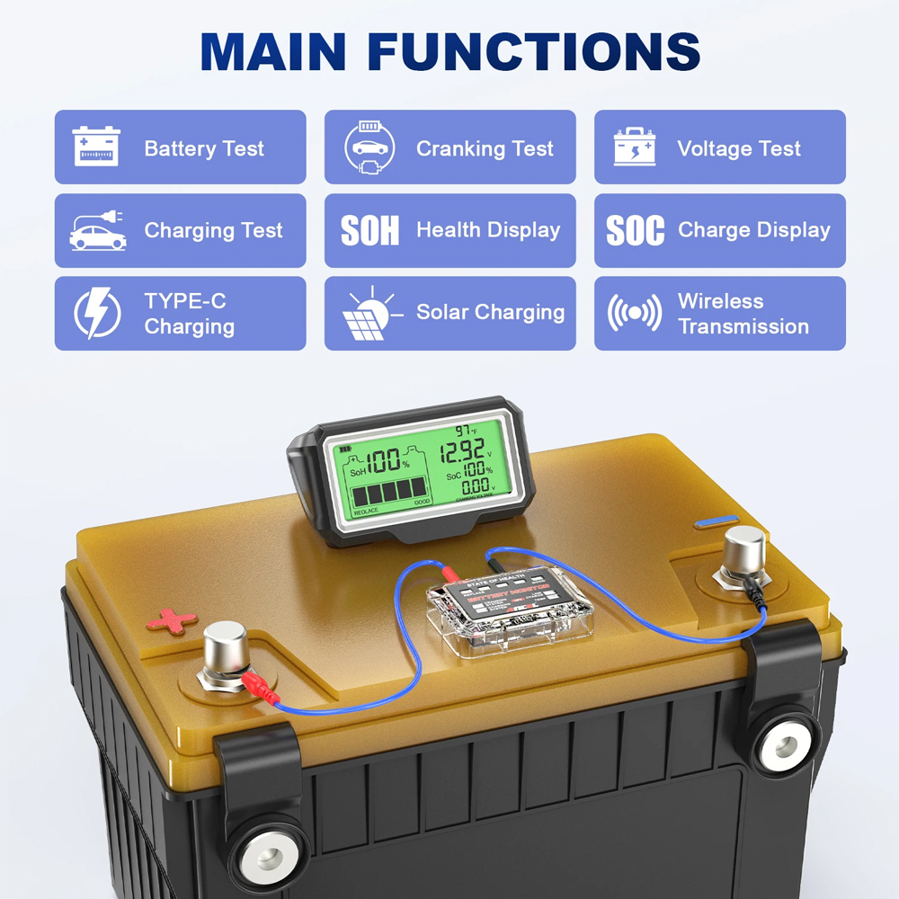 12V 배터리 테스터 배터리 상태 분석기 충전 테스터  - Battery Monitor Coulometer 리뷰 및 가격