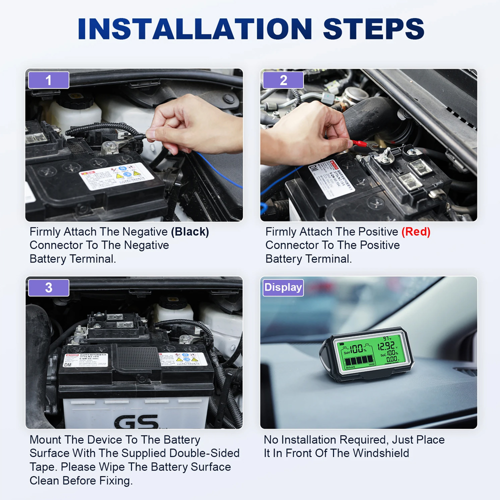 12V 배터리 테스터 배터리 상태 분석기 충전 테스터  - Battery Monitor Coulometer 리뷰 및 가격
