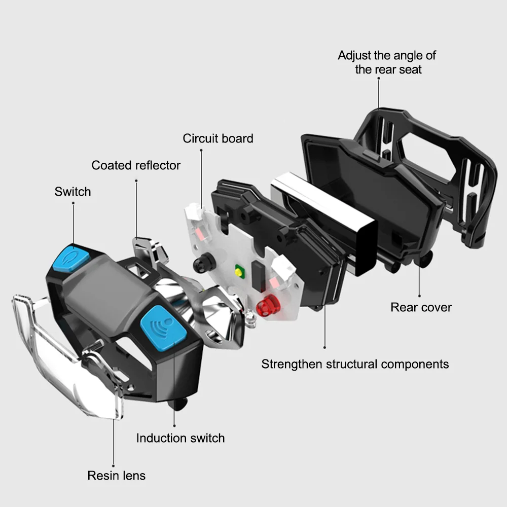 LED 헤드램프 인덕션 헤드램프 내장 배터리 USB 충 - Agm Deep Cycle Battery 리뷰 및 가격