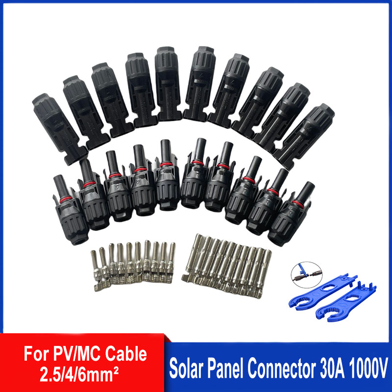 5/10 쌍 태양광 커넥터 PV 플러그 1000V 30 - Solar Cable Mc4 Connector 리뷰 및 가격